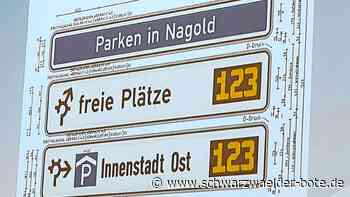 Verkehrsführung in Nagold: Bis zum Sommer soll das neue Parkleitsystem in Betrieb gehen
