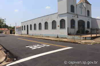Bairro Estação será o primeiro de Capivari a conter sinalizações horizontais e verticais de trânsito em 100% das ruas - Prefeitura