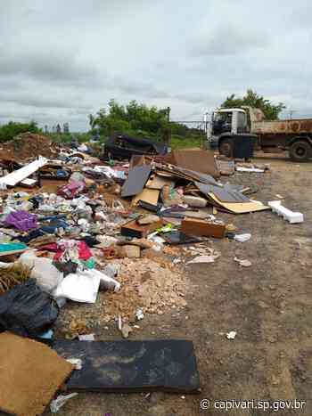 Terreno da Prefeitura de Capivari foi alvo de vandalismo nesta última semana - Prefeitura
