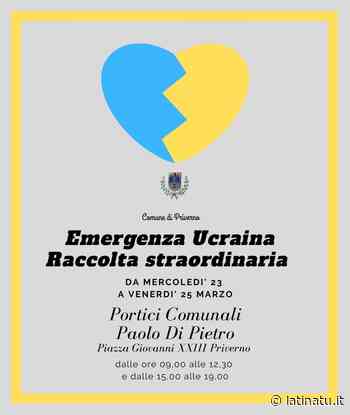 EMERGENZA UCRAINA: A PRIVERNO PARTE LA DONAZIONE DI BENI - Latina Tu