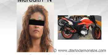 Meredith fue detenida con una moto robada en Cuernavaca - Diario de Morelos