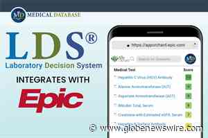 Medical Database, Inc. Integrates Its Laboratory Decision System, LDS®, With Epic - GlobeNewswire