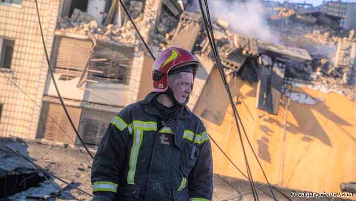 Alberta-based search and rescue team works to find Ukrainian survivors beneath collapsed buildings