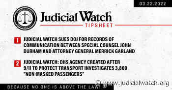 New Lawsuit: What is Durham Up To? - Judicial Watch