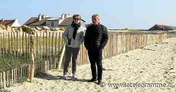 Gâvres - Lorient Agglomération renforce les ganivelles de la grande plage de Gâvres - Le Télégramme
