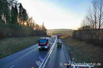 FW Stockach: LKW-Brand mit starker Rauchentwicklung