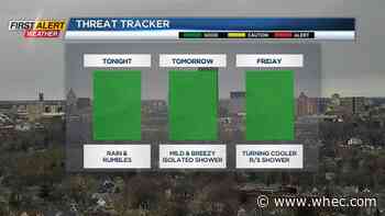 First Alert Weather: Some thunder possible tonight
