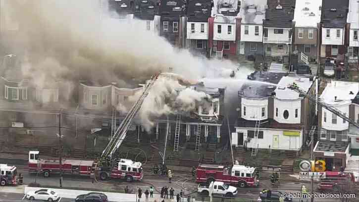 Multiple Rowhomes On Fire In Northwest Baltimore