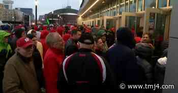 Rain didn't stop Wisconsin Badgers fans from packing the Deer District - TMJ4 News