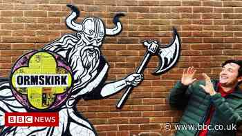 Ormskirk's Viking mural criticised for 'looking like a comic'