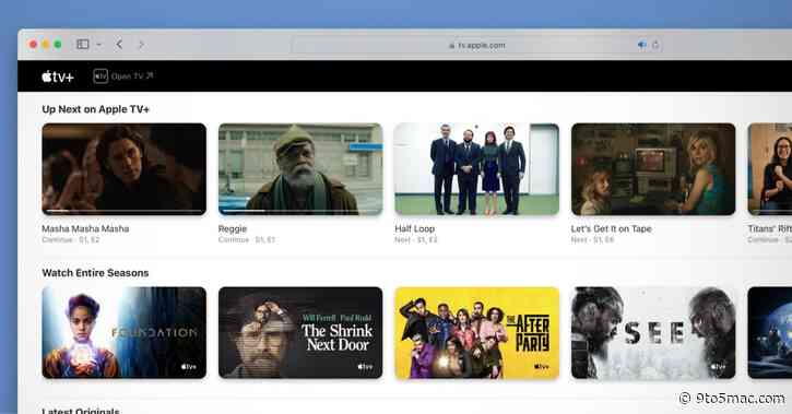 Apple TV+ website adds Up Next queue to make it easier to continue watching a show