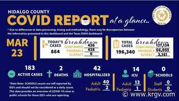 Hidalgo County reports two coronavirus-related deaths, 864 positive cases of COVID - KRGV