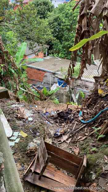 Três famílias são removidas do Itatinga devido ao deslizamento de terra e risco iminente às suas moradias - saosebastiao.sp.gov.br
