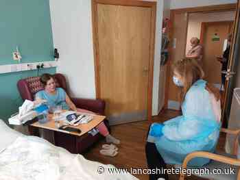 Emmerdale star Samantha Giles inspired by visit to Pendleside Hospice and Barrowford school