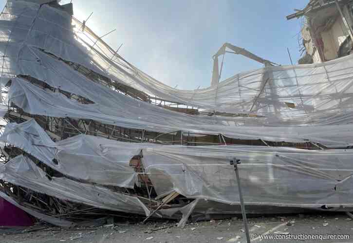 Clean-up continues at Stevenage demo collapse site