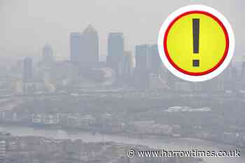 Met Office warns high pollution levels across London