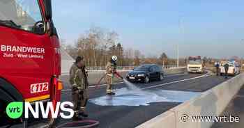 Verkeersellende in ochtendspits door ongeval op brug in Beringen - VRT NWS