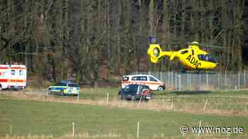 Rettungshubschrauber im Einsatz 49-jähriger Radfahrer verletzt sich bei Sturz in Dissen schwer - NOZ