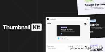 Thumbnail Kit - Generate Figma thumbnail covers for your projects