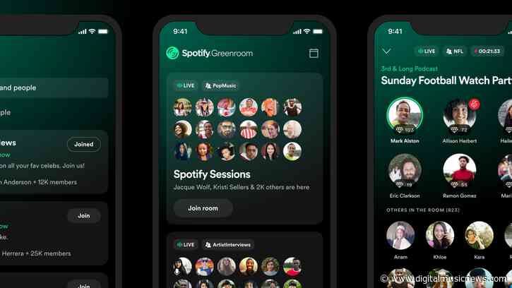 Spotify Greenroom Rebranding as Spotify Live – Moving Into Main App