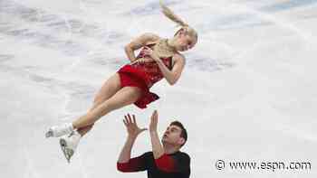 Alexa Knierim, Brandon Frazier lead after pairs short program at figure skating world championships - ESPN