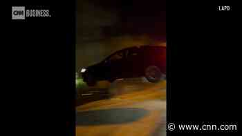 Did you see the viral flying Tesla? It wrecked this man's car