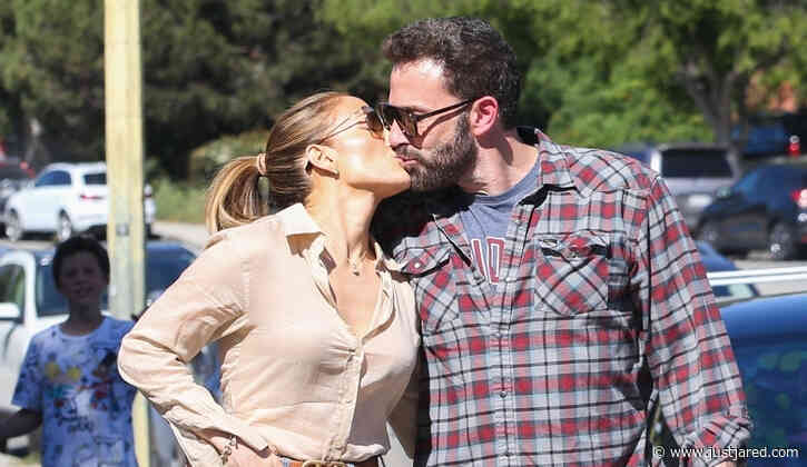 Jennifer Lopez & Ben Affleck Kiss In Front of the Cameras While Running Thursday Errands - New Photos!