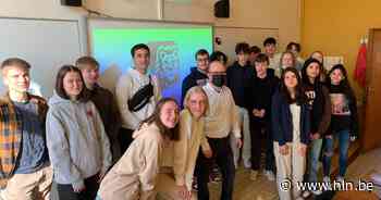 Leerlingen economie-opleiding Atheneum krijgen ondernemers voor de klas - Het Laatste Nieuws