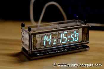 Kiko Box VFD clock with IV-18 vacuum fluorescent tubes