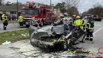 Person seriously hurt in two-vehicle crash in Suffolk