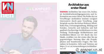 Architektur aus erster Hand - Vorarlberger Nachrichten | VN.AT