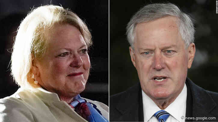 First on CNN: January 6 committee has text messages between Ginni Thomas and Mark Meadows - CNN