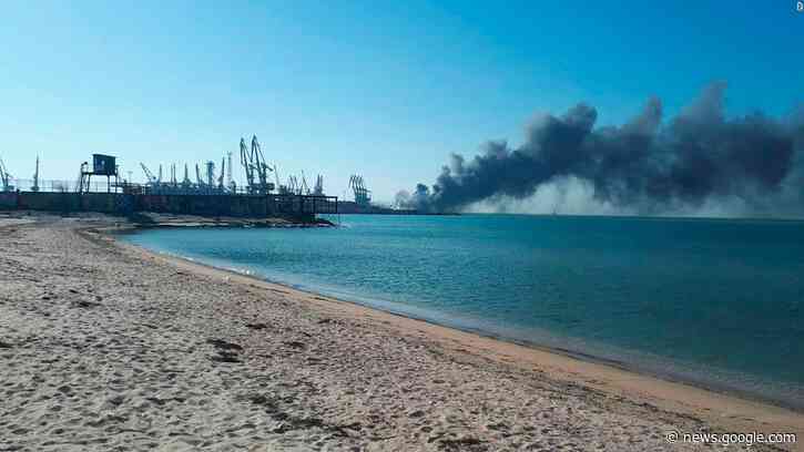 Ukrainians claim to have destroyed large Russian warship in Berdyansk - CNN