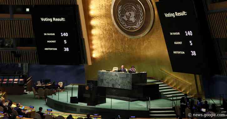 U.N. General Assembly again overwhelmingly isolates Russia over Ukraine - Reuters