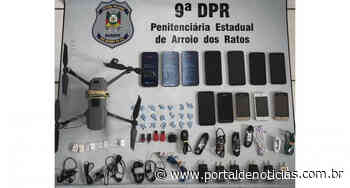 Drone e celulares são apreendidos na Penitenciária de Arroio dos Ratos - Portal de Notícias