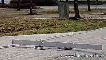 Absenkungen und Risse im Kanalsystem von Zangberg