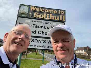 Duo hit the green in Solihull as part of 160 mile route for Molly Olly's Wishes - Solihull Observer