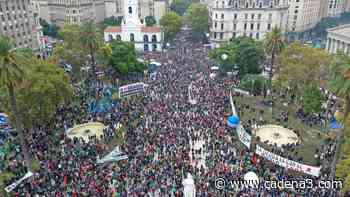 Multitudinaria marcha de La Cámpora en Buenos Aires - Cadena 3