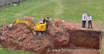 Danielle Lloyd shares huge hole in garden of £1.8m Sutton Coldfield mansion - Birmingham Live