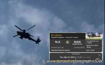 Mystery surrounds pair of Apache attack helicopters flying low over Edgworth