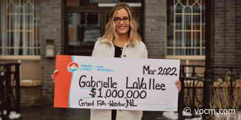 Grand Falls-Windsor Woman Claims Atlantic Lottery $1-Million Prize - VOCM