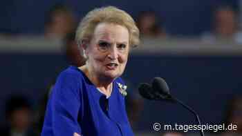 Keine Angst vor Autokraten: Frühere US-Außenministerin Madeleine Albright gestorben - Politik - Tagesspiegel