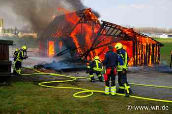 Feuer in Amelsbüren: Scheune mit Strohballen abgebrannt