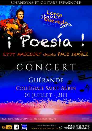 Concert ¡ Poesía ! Collégiale Saint-Aubin 44350 Guerande vendredi 1 juillet 2022 - Unidivers