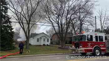 'It was burning pretty good': Tecumseh garage damaged by fire - CTV News Windsor