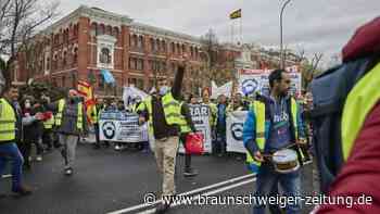 Folgenschwere Lkw-Proteste gehen in Spanien weiter
