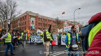 Folgenschwere Lkw-Proteste gehen in Spanien weiter