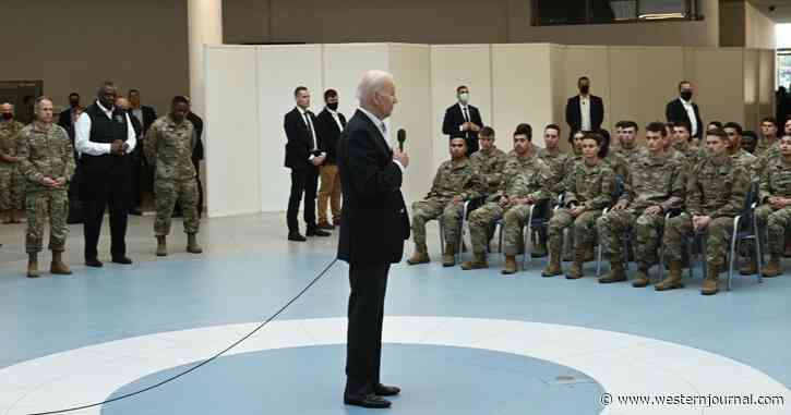 Speculation Erupts as Biden Appears to Tell US Troops They're Going to Ukraine
