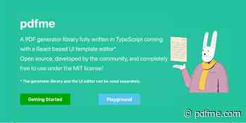 Pdfme - Open source PDF library fully written in TypeScript