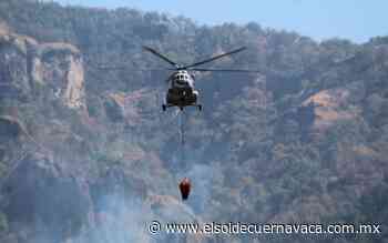 Concluye el combate aéreo del incendio de Tepoztlán - El Sol de Cuernavaca